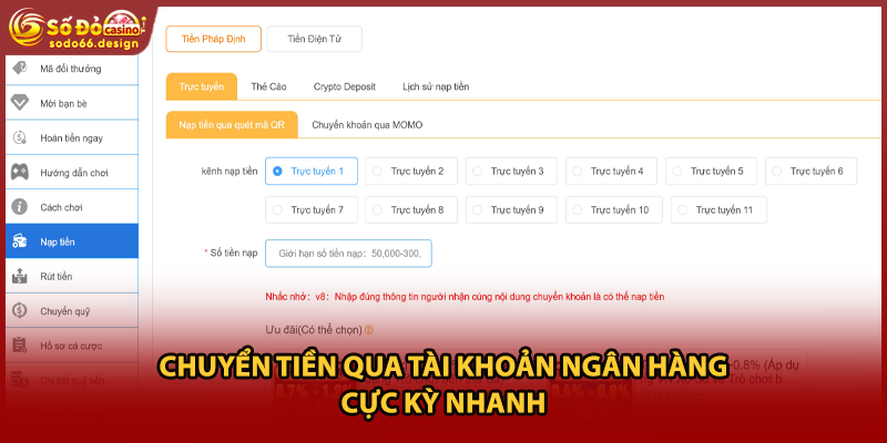 Chuyển tiền qua tài khoản ngân hàng cực kỳ nhanh