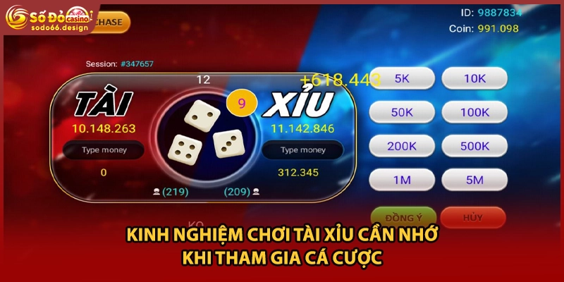 Kinh nghiệm chơi Tài Xỉu cần nhớ khi tham gia cá cược