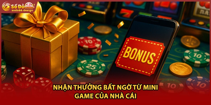 Nhận thưởng bất ngờ từ mini game của nhà cái